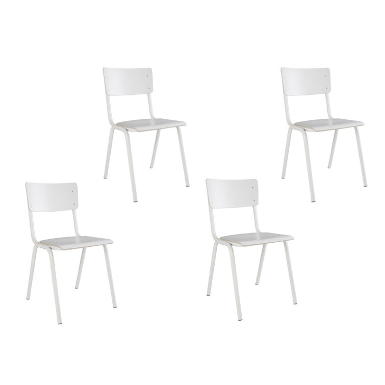 Zuiver Back To School Armless Stacking Chair Wayfair.co.uk